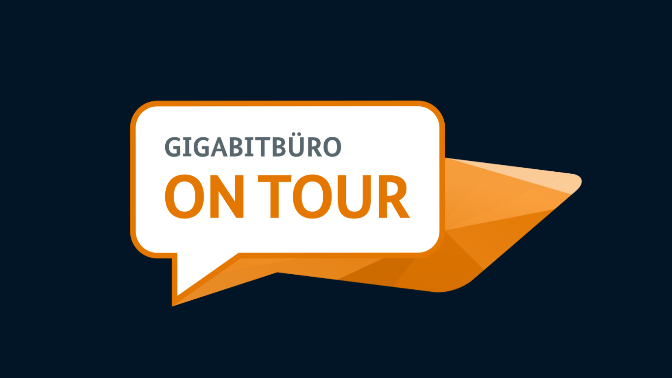 Logo Gigabitbüro des Bundes / On Tour