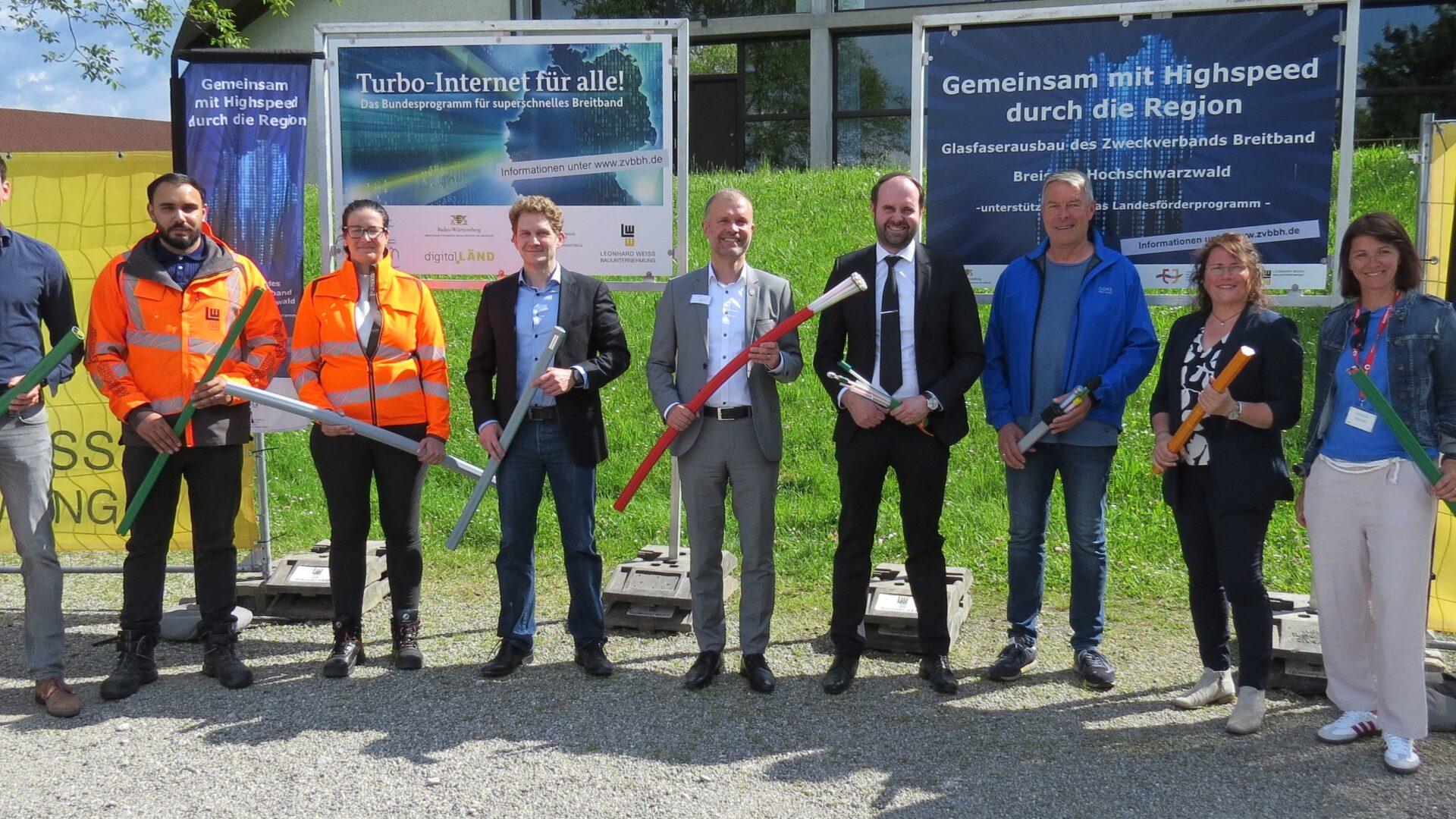 Spatenstich Schallstadt, Foto der Beteiligten