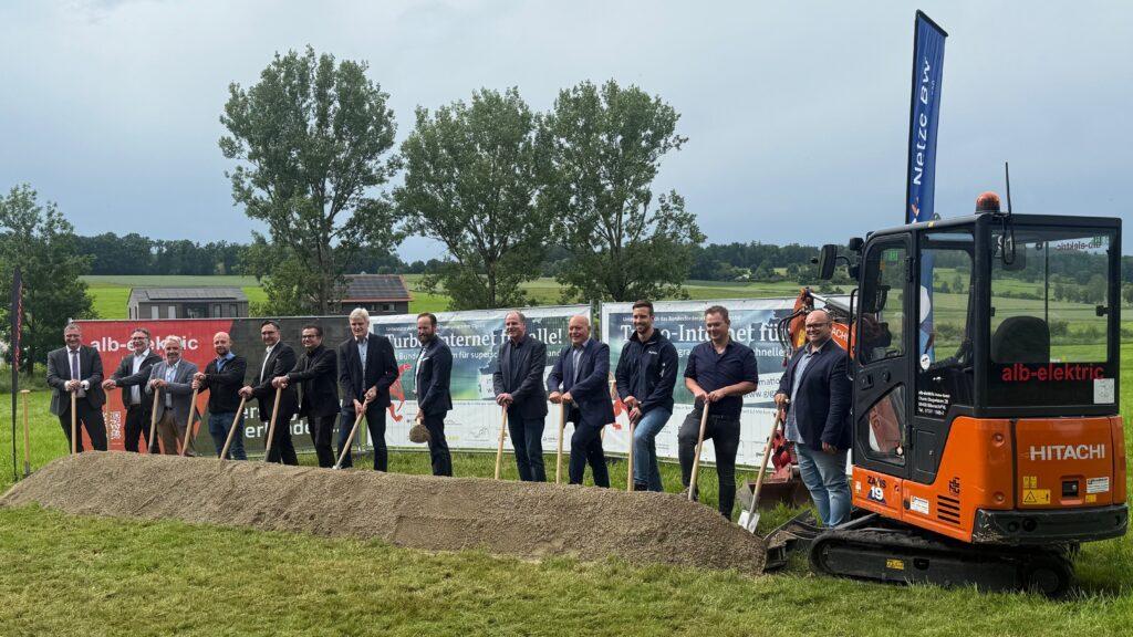 Spatenstich Bad Schussenried, Foto der Beteiligten