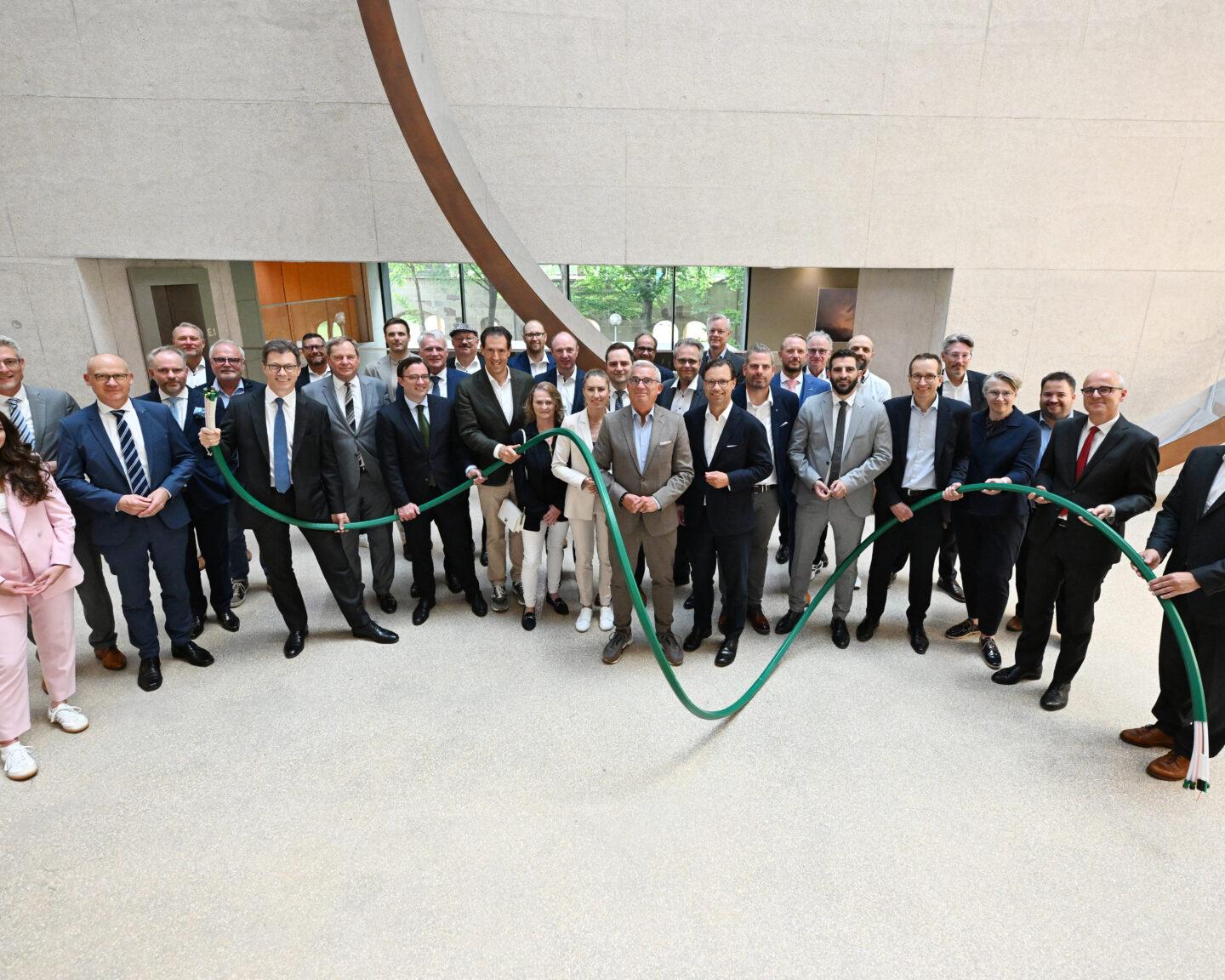 Alle Beteiligten des Glasfaserpaketes Baden-Württemberg